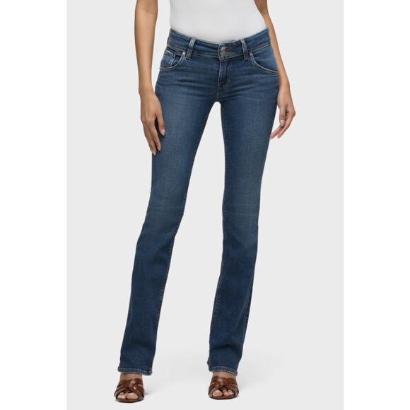 Hudson Beth Baby Bootcut Jean WMNS 26 Edmund Wash Mid-Rise Stretch Denim Zip Fly - Picture 1 of 14